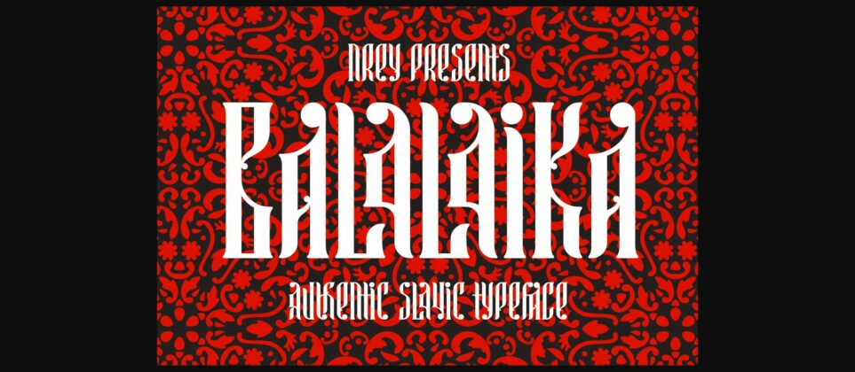 Balalaika Font Poster 3