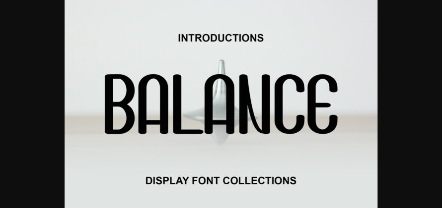 Balance Font Poster 3