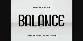 Balance Font Poster 1