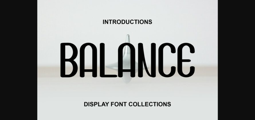 Balance Font Poster 1