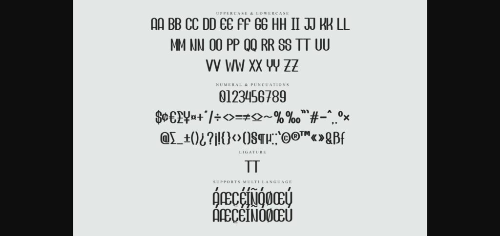Balance Font Poster 8