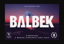 Balbek Font Poster 1