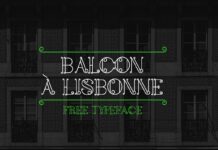 Balcon a Lisbonne Font Poster 1