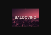 Baldovino Font Poster 1