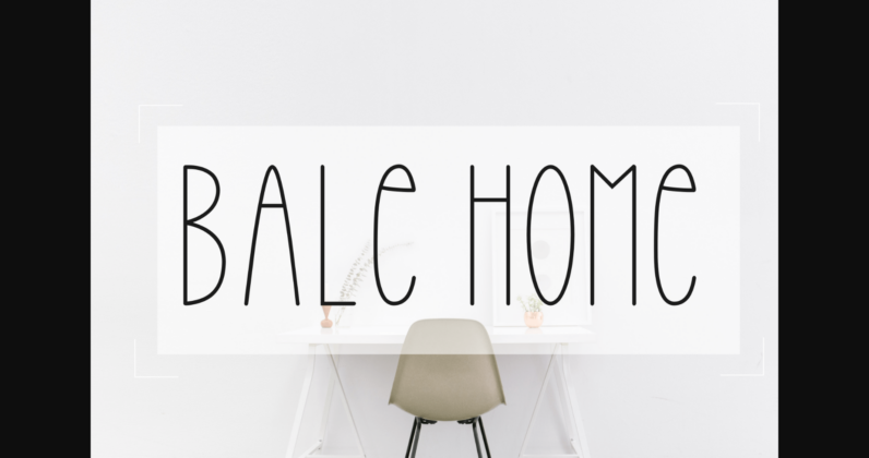 Bale Home Font Poster 3