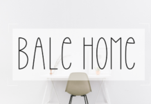 Bale Home Font Poster 1