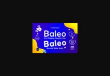 Baleo Font Poster 1