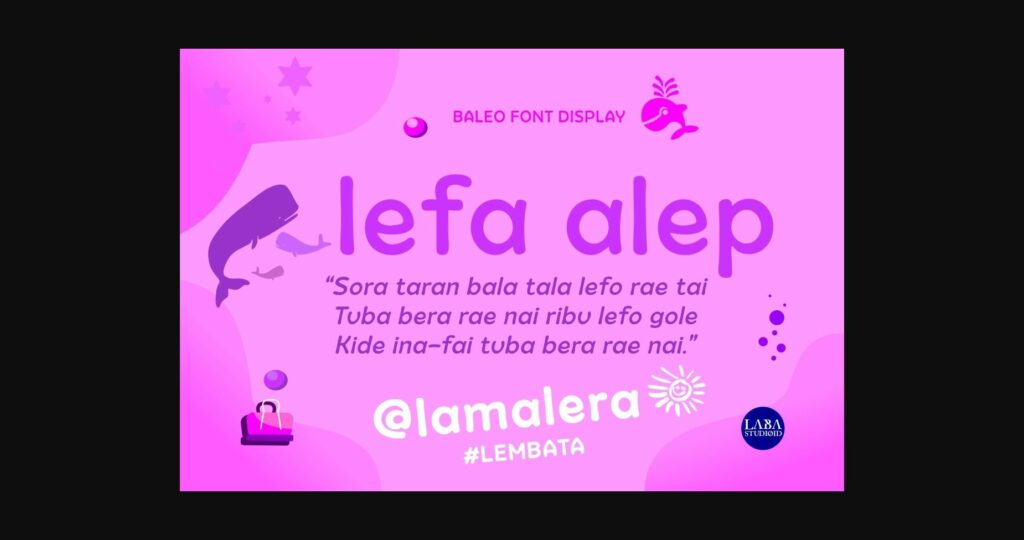 Baleo Font Poster 6