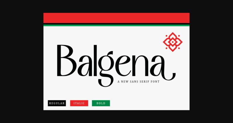 Balgena Font Poster 3