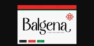 Balgena Font Poster 1