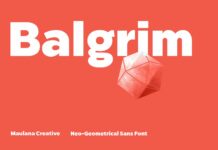 Balgrim Font Poster 1