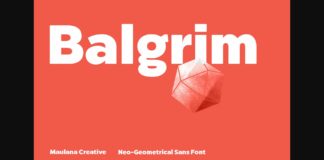 Balgrim Font Poster 1