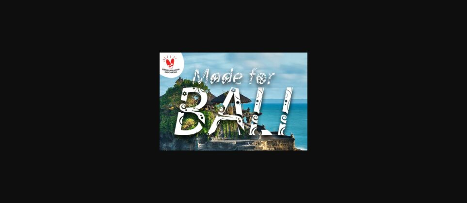 Bali Font Poster 3