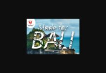 Bali Font Poster 1