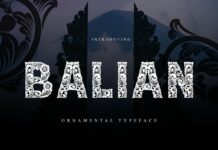 Balian Font Poster 1