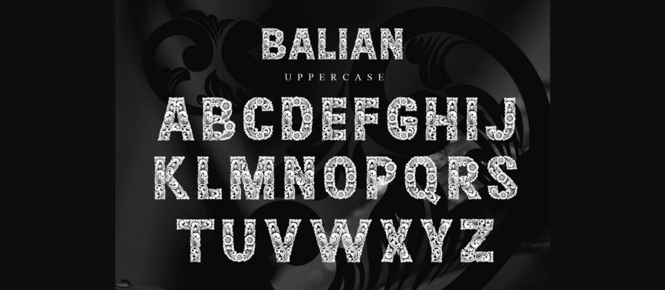 Balian Font Poster 4