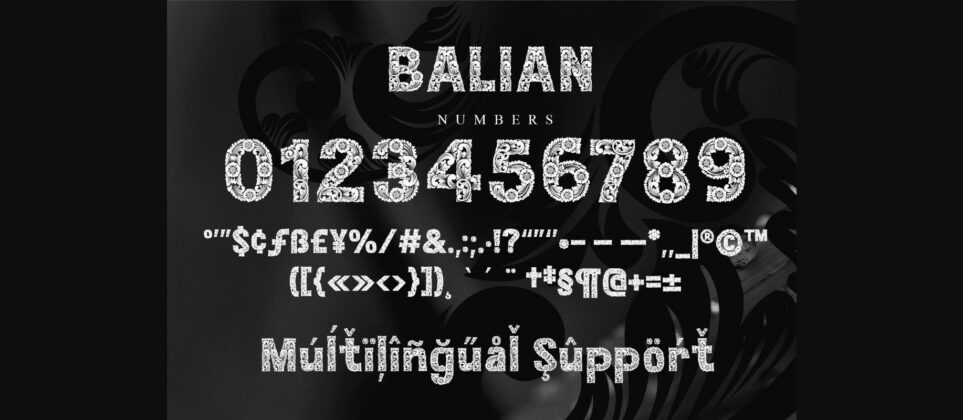 Balian Font Poster 6