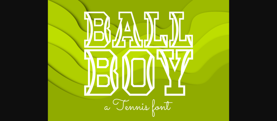 Ball Boy Font Poster 3