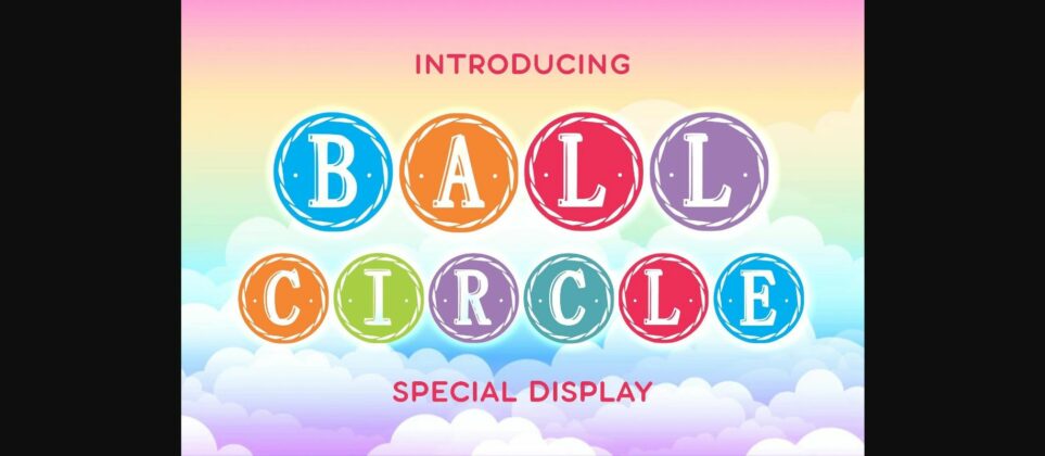 Ball Circle Font Poster 3