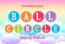 Ball Circle Font Poster 1