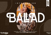 Ballad Font Poster 1