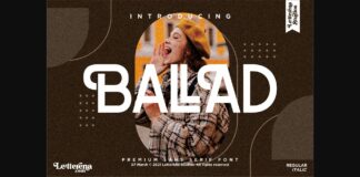 Ballad Font Poster 1