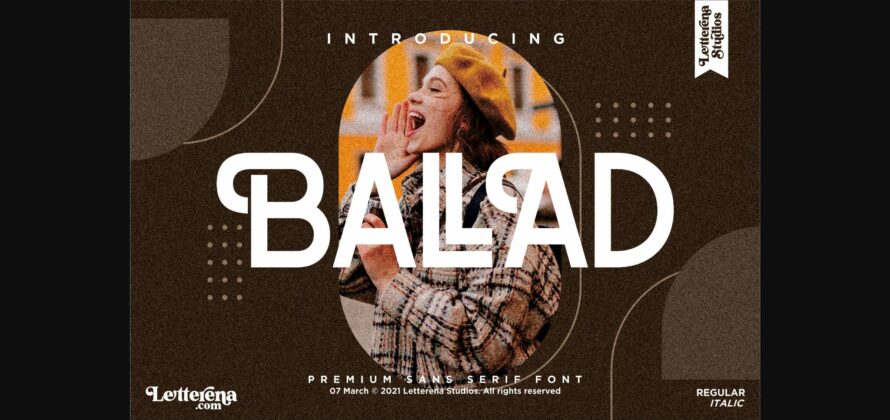 Ballad Font Poster 1