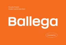 Ballega Font Poster 1