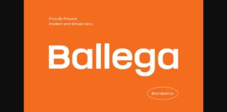 Ballega Font Poster 1