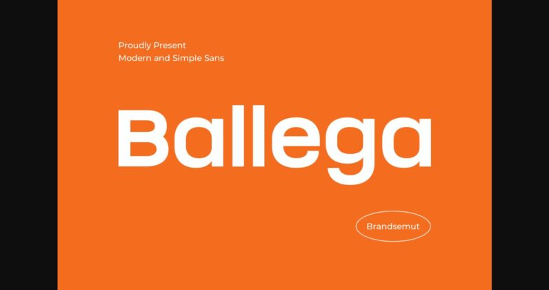 Ballega Font Poster 1