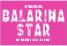 Ballerina Star Font Poster 1