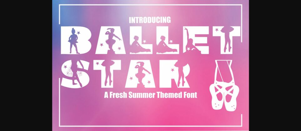 Ballet Star Font Poster 3