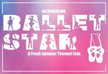 Ballet Star Font Poster 1