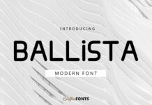 Ballista Font Poster 1