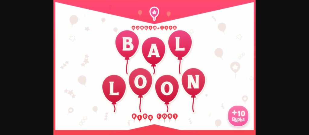 Balloon Font Poster 1