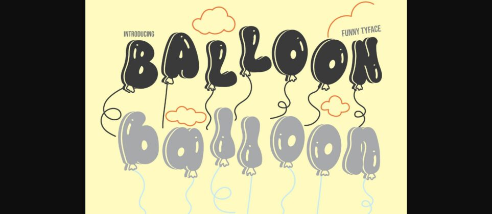 Balloon Font Poster 3