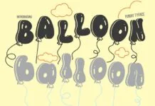 Balloon Font Balloon Font Poster 1
