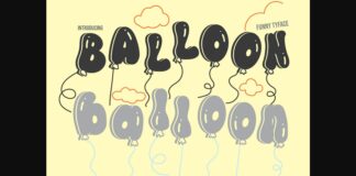 Balloon Font Poster 1