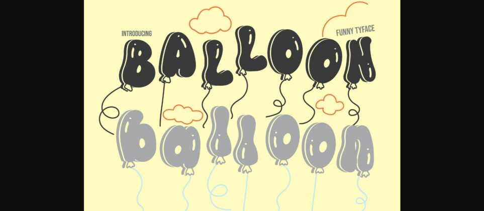 Balloon Font Poster 1