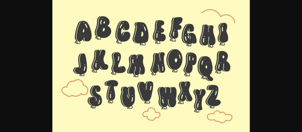 Balloon Font Poster 2