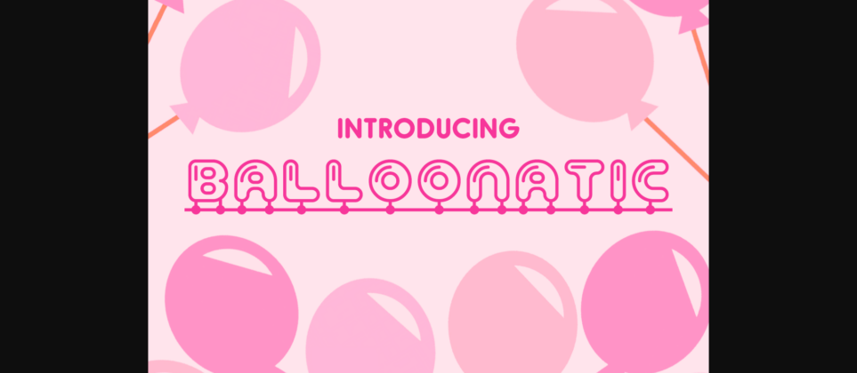 Balloonatic Font Poster 1