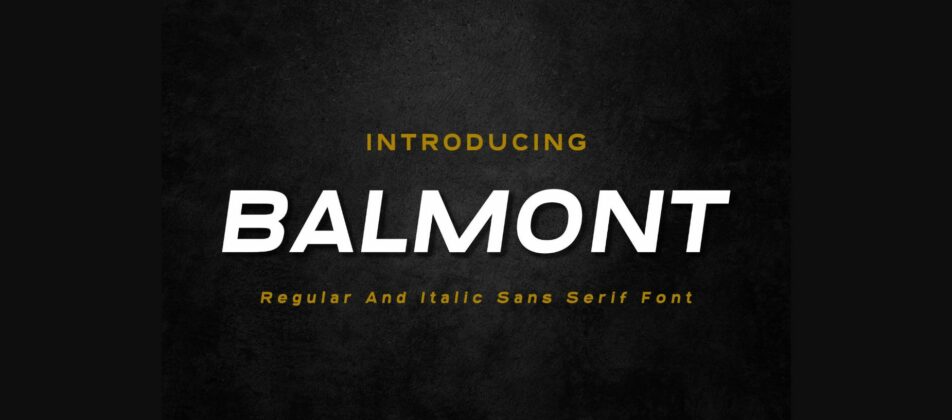 Balmont Font Poster 3