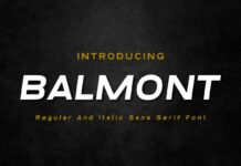 Balmont Font Poster 1