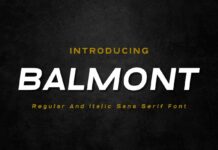 Balmont Font Poster 1