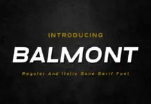 Balmont Font Balmont Font Poster 1