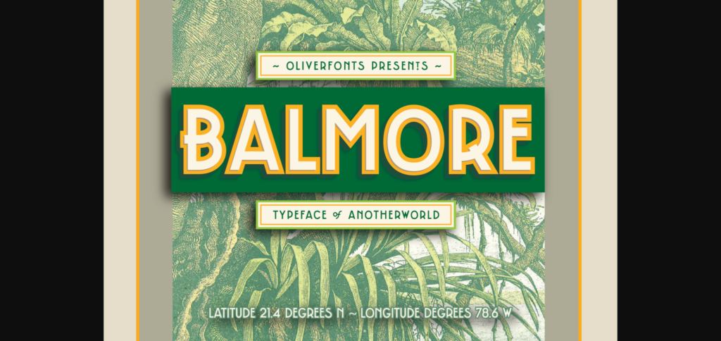Balmore Font Poster 3