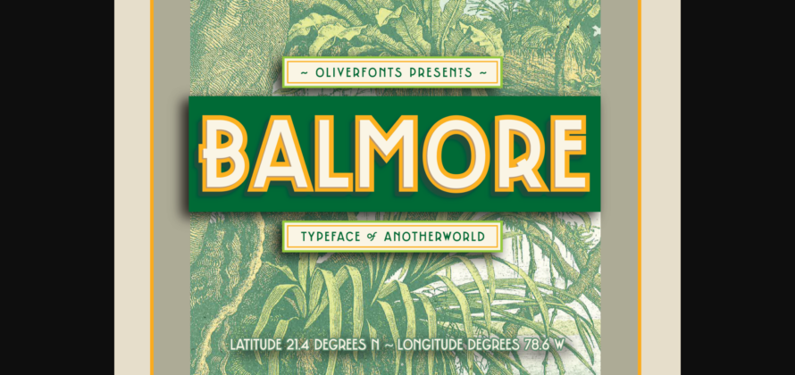 Balmore Font Poster 1