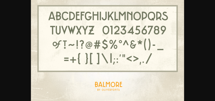 Balmore Font Poster 4