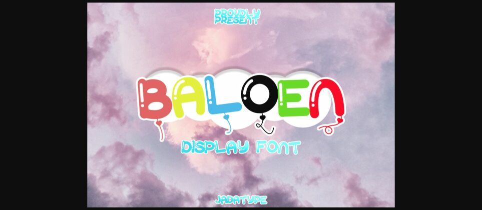 Baloen Font Poster 3