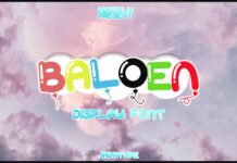 Baloen Font Poster 1